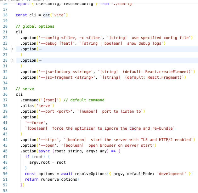 cli.ts source